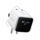 شارژر دیواری 45 وات انکر مدل A121D، اتصال دو پین اروپایی، درگاه خروجی USB-C، دارای قابلیت شارژ سریع و شارژ ایمن، تکنولوژی شارژ PD و PPS