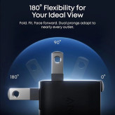 شارژر دیواری 45 وات انکر مدل A121D، اتصال دو پین اروپایی، درگاه خروجی USB-C، دارای قابلیت شارژ سریع و شارژ ایمن، تکنولوژی شارژ PD و PPS