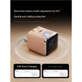 شارژر دیواری 45 وات انکر مدل A121D، اتصال دو پین اروپایی، درگاه خروجی USB-C، دارای قابلیت شارژ سریع و شارژ ایمن، تکنولوژی شارژ PD و PPS