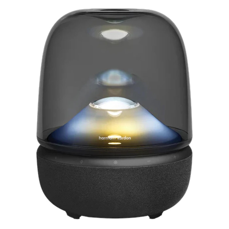 اسپیکر بلوتوثی هارمن کاردن مدل Aura Studio 5، با توان خروجی 160 وات، دارای نور RGB و سابووفر 143 میلیمتری، قابل حمل