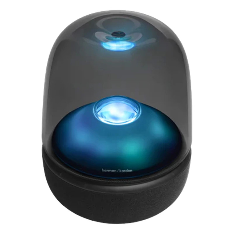 اسپیکر بلوتوثی هارمن کاردن مدل Aura Studio 5، با توان خروجی 160 وات، دارای نور RGB و سابووفر 143 میلیمتری، قابل حمل